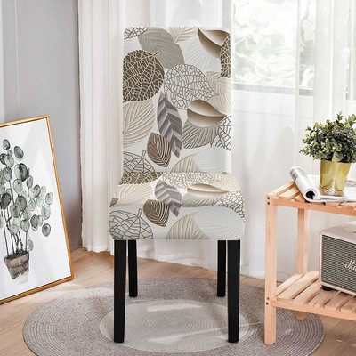 Rudens lapu raksts elastīgs krēsla pārvalks Elastīgi krēslu pārvalki ēdamistabai Resterant Biroja krēsla aizsargs Housse De Chaise