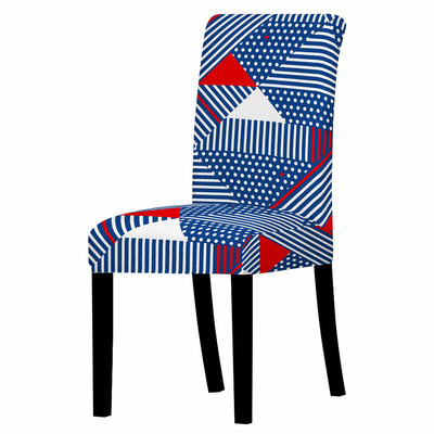 Ģeometrijas krēsla pārvalks Dzīvojamās istabas Ēdamistabas Elastīgie Krēslu Pārvalki Spandex Elastīgie Elastīgi Biroja Krēsla futrālis Pretnetīrības Noņemams 1PC