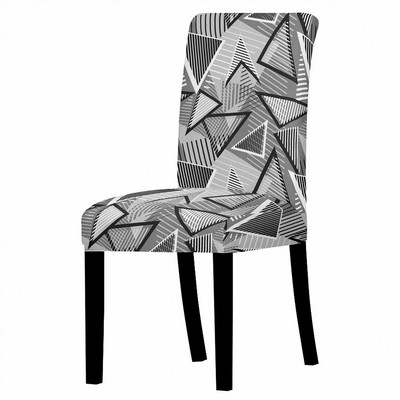 Ģeometrijas krēsla pārvalks Dzīvojamās istabas Ēdamistabas Elastīgie Krēslu Pārvalki Spandex Elastīgie Elastīgi Biroja Krēsla futrālis Pretnetīrības Noņemams 1PC