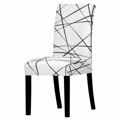 Ģeometrijas krēsla pārvalks Dzīvojamās istabas Ēdamistabas Elastīgie Krēslu Pārvalki Spandex Elastīgie Elastīgi Biroja Krēsla futrālis Pretnetīrības Noņemams 1PC