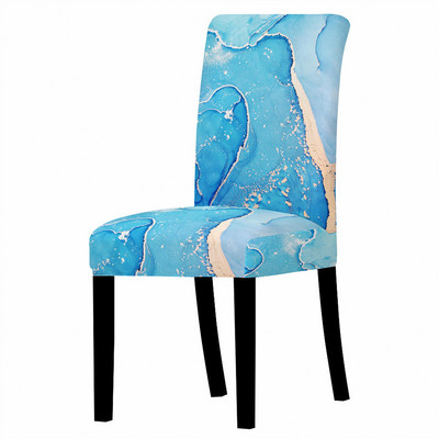 Ģeometrijas krēsla pārvalks Dzīvojamās istabas Ēdamistabas Elastīgie Krēslu Pārvalki Spandex Elastīgie Elastīgi Biroja Krēsla futrālis Pretnetīrības Noņemams 1PC