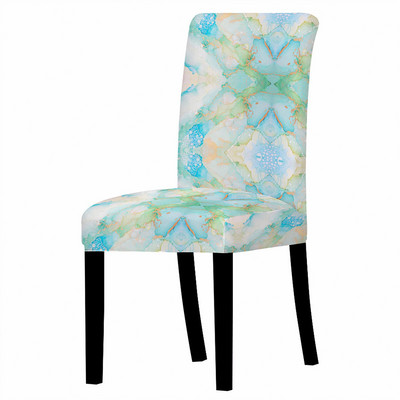 Ģeometrijas krēsla pārvalks Dzīvojamās istabas Ēdamistabas Elastīgie Krēslu Pārvalki Spandex Elastīgie Elastīgi Biroja Krēsla futrālis Pretnetīrības Noņemams 1PC