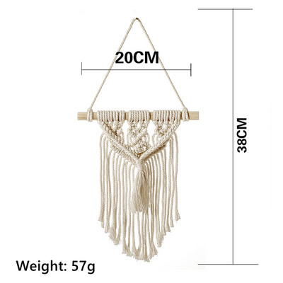 Levél makramé fal lakberendezési akasztó makramé álomfogó karácsonyi szoba dekoráció nappali dekor esküvői parti