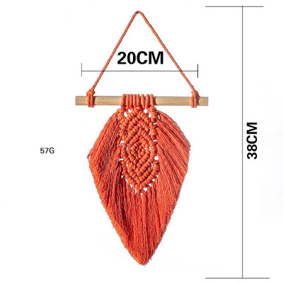 Levél makramé fal lakberendezési akasztó makramé álomfogó karácsonyi szoba dekoráció nappali dekor esküvői parti