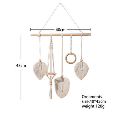 Levél makramé fal lakberendezési akasztó makramé álomfogó karácsonyi szoba dekoráció nappali dekor esküvői parti