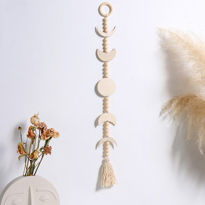 Boho dekor Moon Phase Drvena dekoracija Ramazanska dekoracija Dekoracija sobe Estetska zidna viseća dekoracija Dnevni boravak Spavaća soba