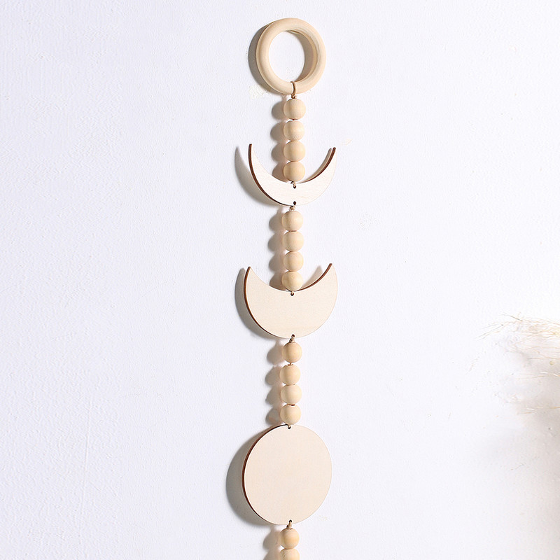 Boho dekor Moon Phase Drvena dekoracija Ramazanska dekoracija Dekoracija sobe Estetska zidna viseća dekoracija Dnevni boravak Spavaća soba