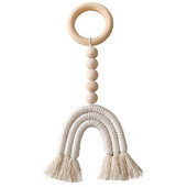 Prstenovi ukrasi za dječju sobu Girlanda rese Drvene perle Konac Dekoracija dječje sobe Privjesak 2023 Novo