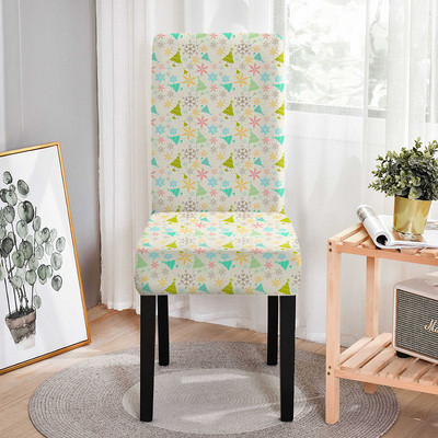 Kalėdų elnio sėdynės kėdės užvalkalas Elastingas valgomojo kėdės užvalkalas vestuvių pokyliui Poliesterio sėdynės apsauga universalus dydis