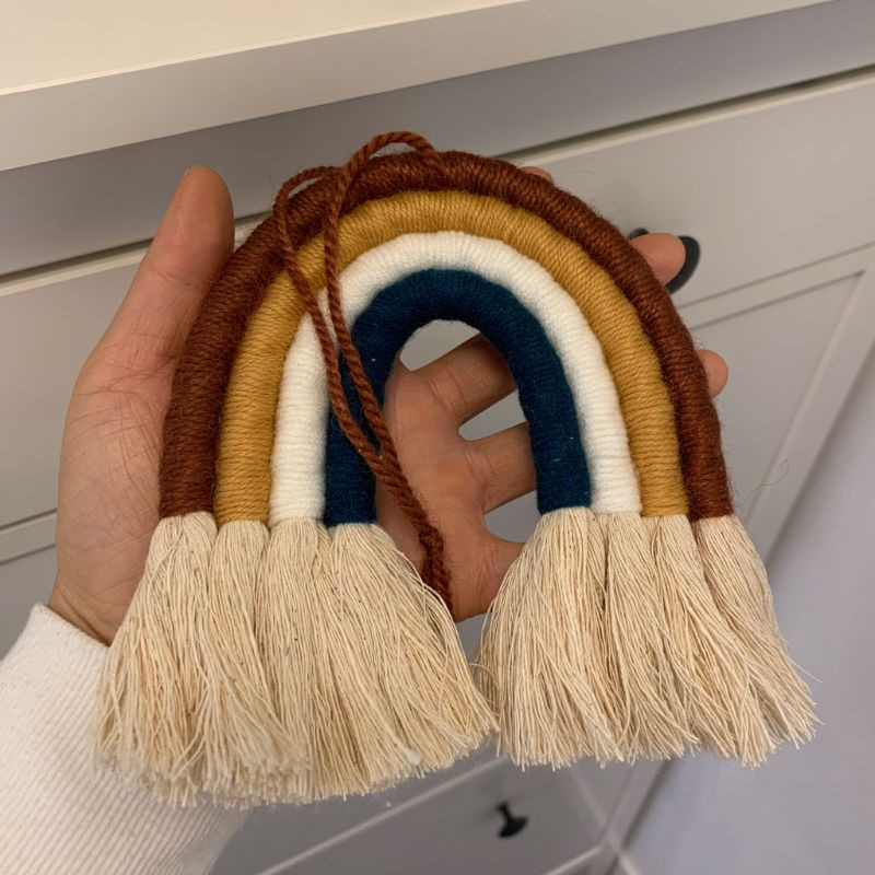 Ziemeļvalstu auduma varavīksnes sienas piekares bērnudārza kopmītņu istabas dekorēšanai ballīšu piederumiem Q1QC