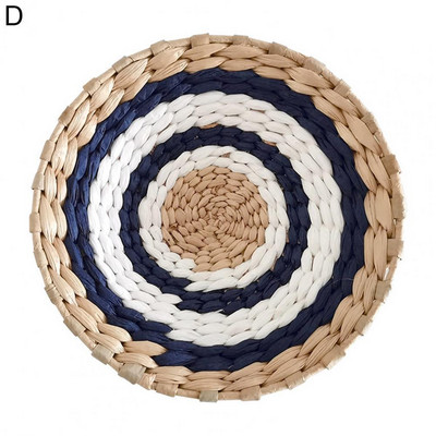 Austas sieninis krepšelio dekoras Natūralus Boho jūros žolių dubuo vaisiams iš rotango pakabinamas dekoratyvus namams miegamojo virtuvės svetainės komplektas iš 1