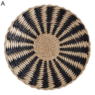 Austas sieninis krepšelio dekoras Natūralus Boho jūros žolių dubuo vaisiams iš rotango pakabinamas dekoratyvus namams miegamojo virtuvės svetainės komplektas iš 1