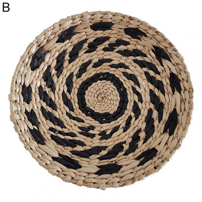 Austas sieninis krepšelio dekoras Natūralus Boho jūros žolių dubuo vaisiams iš rotango pakabinamas dekoratyvus namams miegamojo virtuvės svetainės komplektas iš 1