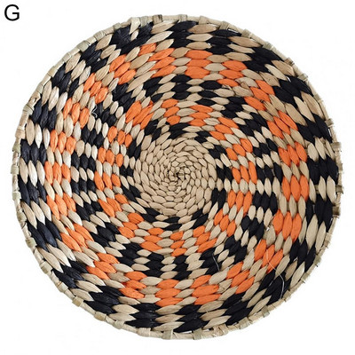 Austas sieninis krepšelio dekoras Natūralus Boho jūros žolių dubuo vaisiams iš rotango pakabinamas dekoratyvus namams miegamojo virtuvės svetainės komplektas iš 1