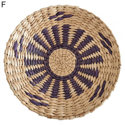 Austas sieninis krepšelio dekoras Natūralus Boho jūros žolių dubuo vaisiams iš rotango pakabinamas dekoratyvus namams miegamojo virtuvės svetainės komplektas iš 1