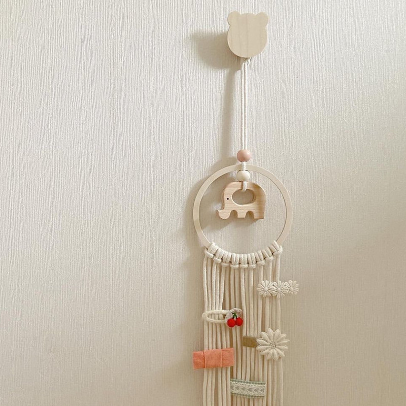 INS fa baba hajcsattartó fa hercegnő lányok hajtűk hajpánt tároló medál ékszer szervező falra akasztó díszek