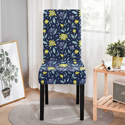 Lilletaime tooli kate kõrge seljatoega Multifunktsionaalne pestav määrdumisvastane söögitoolide ümbris Stretch tooli kate peo banketi jaoks