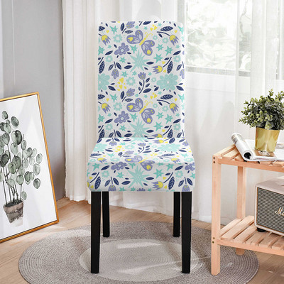 Lilletaime tooli kate kõrge seljatoega Multifunktsionaalne pestav määrdumisvastane söögitoolide ümbris Stretch tooli kate peo banketi jaoks