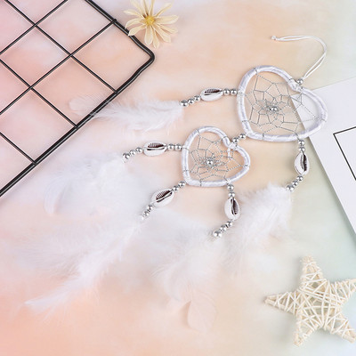 Mini Dream Catcher automobilio pakabukas vėjo varpelių plunksnų dekoras Rankų darbo svajonių gaudyklės dovanos namų dekoravimui ir pakabinamoms puošmenoms