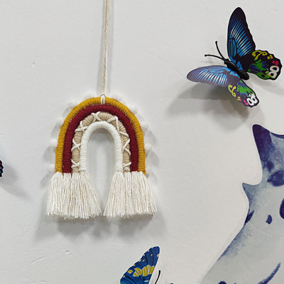 2021 m. vaivorykštės spalvos dekoratyvinis žaislas, skirtas Boho namų dekoravimui Vakarėlio reikmenys Miegamojo fonas vaikų darželio bendrabučio kambario dekoras