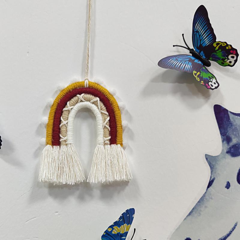 2021 m. vaivorykštės spalvos dekoratyvinis žaislas, skirtas Boho namų dekoravimui Vakarėlio reikmenys Miegamojo fonas vaikų darželio bendrabučio kambario dekoras