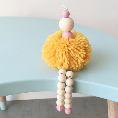 Klasiskā baleta meitenes rotājums koka krelles rotājumi dejotāju bērnistaba bērnu istabas dekors soma piekarināma dekorācija fotografēšanas rekvizīti