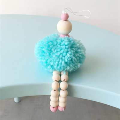 Klasiskā baleta meitenes rotājums koka krelles rotājumi dejotāju bērnistaba bērnu istabas dekors soma piekarināma dekorācija fotografēšanas rekvizīti