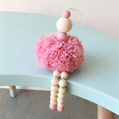 Klasiskā baleta meitenes rotājums koka krelles rotājumi dejotāju bērnistaba bērnu istabas dekors soma piekarināma dekorācija fotografēšanas rekvizīti