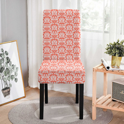 Lillemustriga elastne tooli kate Stretch tooli katted pulmadeks söögikontori banketi jaoks määrdumisevastane söögitoolide kaitse