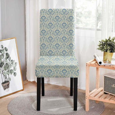 Lillemustriga elastne tooli kate Stretch tooli katted pulmadeks söögikontori banketi jaoks määrdumisevastane söögitoolide kaitse