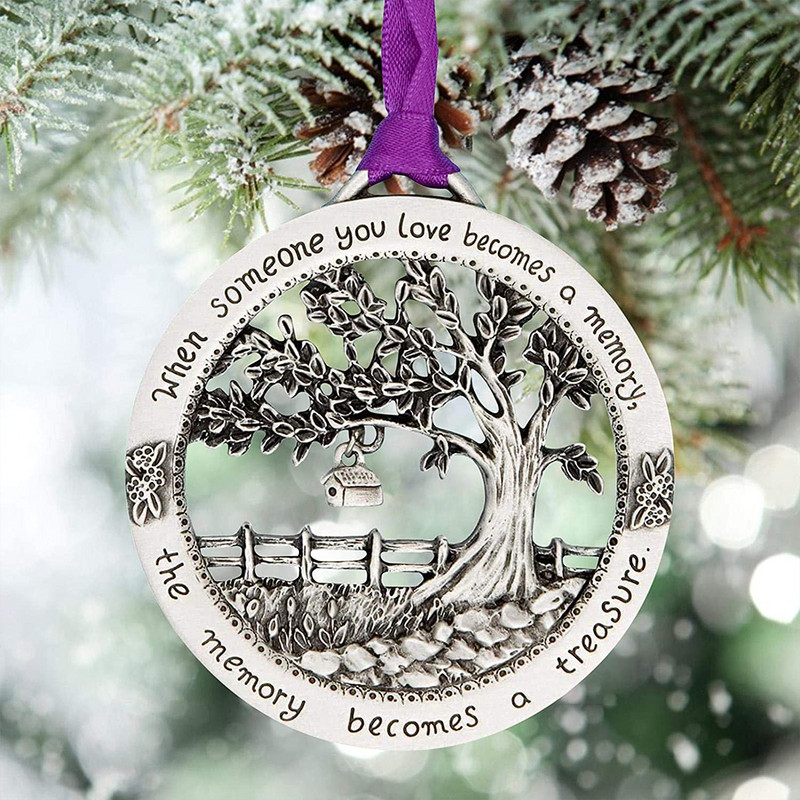 Dzīvības koka rotājumi, kad tavs mīļotais ir kļuvis par memories koku kuloni rotājumi mājas dekorēšanai