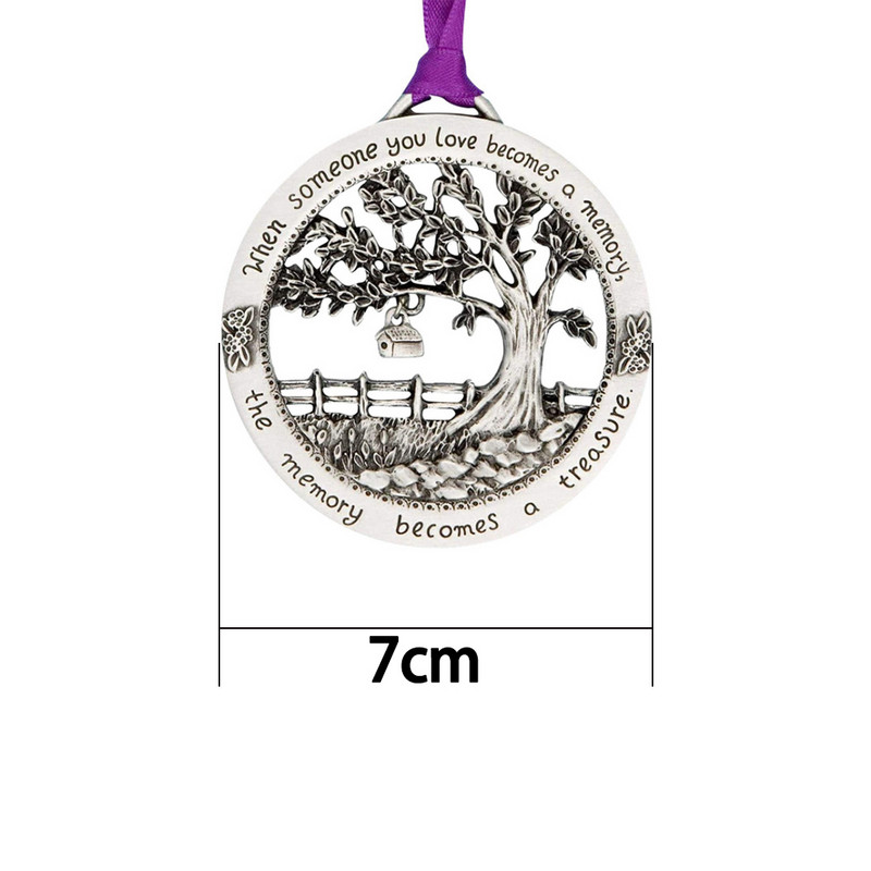 Dzīvības koka rotājumi, kad tavs mīļotais ir kļuvis par memories koku kuloni rotājumi mājas dekorēšanai