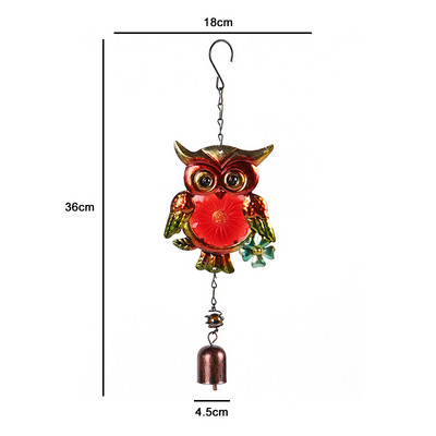 Ar rokām darināts putnu vēja zvans sienas logam durvju vēja zvana piekārtiem rotājumiem Vintage mājas dārza kampaņu dekorēšanas amatniecība