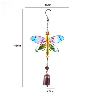 Ar rokām darināts putnu vēja zvans sienas logam durvju vēja zvana piekārtiem rotājumiem Vintage mājas dārza kampaņu dekorēšanas amatniecība