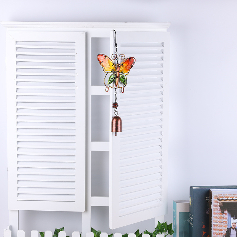 Ar rokām darināts putnu vēja zvans sienas logam durvju vēja zvana piekārtiem rotājumiem Vintage mājas dārza kampaņu dekorēšanas amatniecība