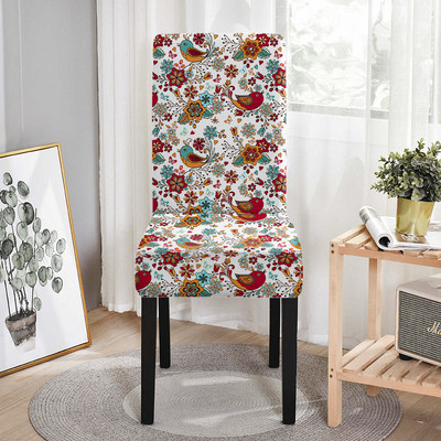 Ziedu krēslu pārvalks Spandex Elastīgie krēslu pārvalki ēdamistabai Pilnībā iesaiņoti ēdamistabas krēsli kāzu viesnīcām banketu Sillas