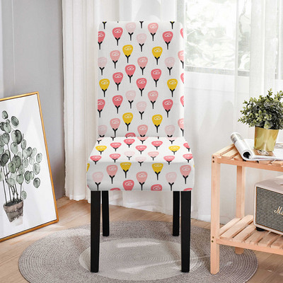 Ziedu krēslu pārvalks Spandex Elastīgie krēslu pārvalki ēdamistabai Pilnībā iesaiņoti ēdamistabas krēsli kāzu viesnīcām banketu Sillas