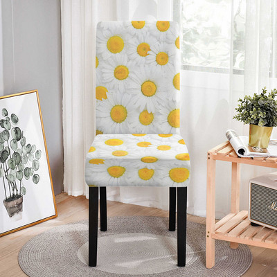 Elastingas kėdės užvalkalas su gėlių spauda tamprus kėdės užvalkalas vestuvėms viešbučiams banketams.