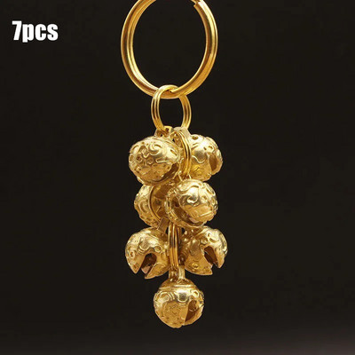 Kūrybingi žalvario rankdarbiai liejami vėjo varpeliai varpelio raktas automobilio mygtukas vėjo varpas Tibeto bronzos varpelio dovana namų dekoravimo pakabukas