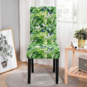 Tropical Plants Κάλυμμα καρέκλας Spandex για καρέκλες τραπεζαρίας Καλύμματα Ψηλά πλάτη για διακόσμηση σπιτιού πάρτι σαλονιού