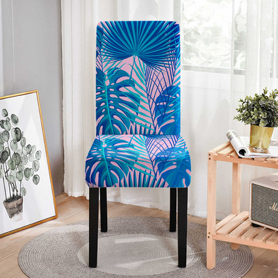 Tropical Plants Κάλυμμα καρέκλας Spandex για καρέκλες τραπεζαρίας Καλύμματα Ψηλά πλάτη για διακόσμηση σπιτιού πάρτι σαλονιού