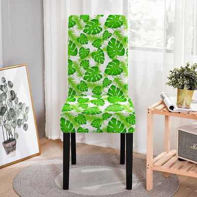 Tropical Plants Κάλυμμα καρέκλας Spandex για καρέκλες τραπεζαρίας Καλύμματα Ψηλά πλάτη για διακόσμηση σπιτιού πάρτι σαλονιού