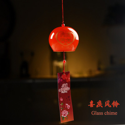 Japāņu vēja zvans Japānas vēja zvani ar rokām darināti stikla mēbeles mājas dekori Spa virtuves biroja dekori Sakuras ķiršu ziedu raksts