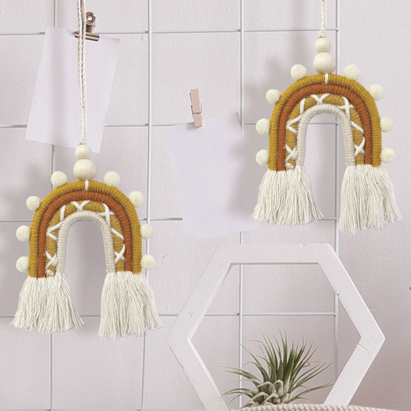 Ziemeļvalstu mākoņu varavīksnes pušķi sienu tapsējumu dekorēšana meitenēm guļamistabā piekarināms kulons bērnu gultiņai telts piekarināms rotaļlietu kulons