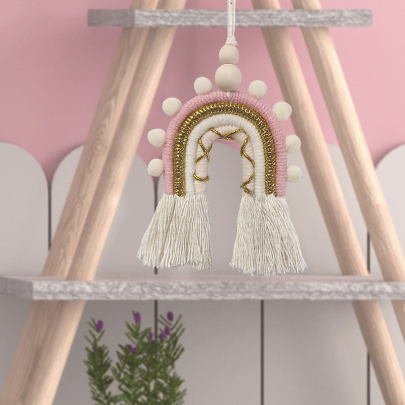 Ziemeļvalstu mākoņu varavīksnes pušķi sienu tapsējumu dekorēšana meitenēm guļamistabā piekarināms kulons bērnu gultiņai telts piekarināms rotaļlietu kulons