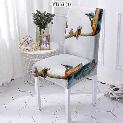 Jastuci za stolice u životinjskom stilu, rastezljive navlake za stolice Ocean, životinjski uzorak, navlake za stolice Navlake za stolice s printom pasa Home Stuhlbezug