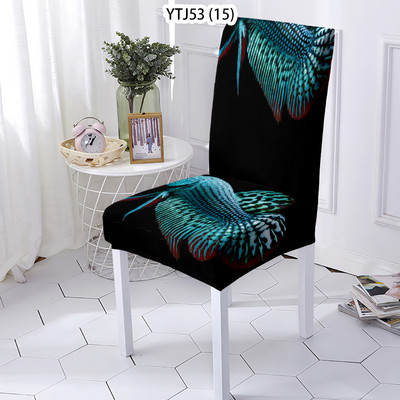 Jastuci za stolice u životinjskom stilu, rastezljive navlake za stolice Ocean, životinjski uzorak, navlake za stolice Navlake za stolice s printom pasa Home Stuhlbezug