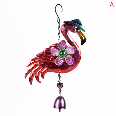 1 buc. Clopoței de vânt din metal vopsit pentru agățat colibri, decorare pentru cameră de înaltă calitate, practică, delicată, durabilă