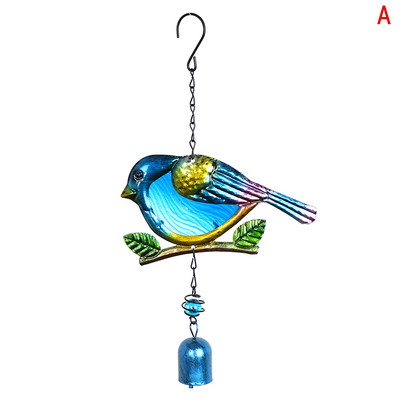 1 buc. Clopoței de vânt din metal vopsit pentru agățat colibri, decorare pentru cameră de înaltă calitate, practică, delicată, durabilă