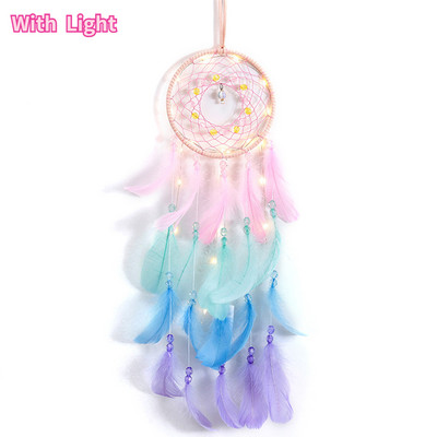 Krāsains sapņu ķērājs patieso spalvu iedegas Radošs sapņu ķērājs meitenēm Praktiskas īpašas dzimšanas dienas dāvanas mājas dekorēšana